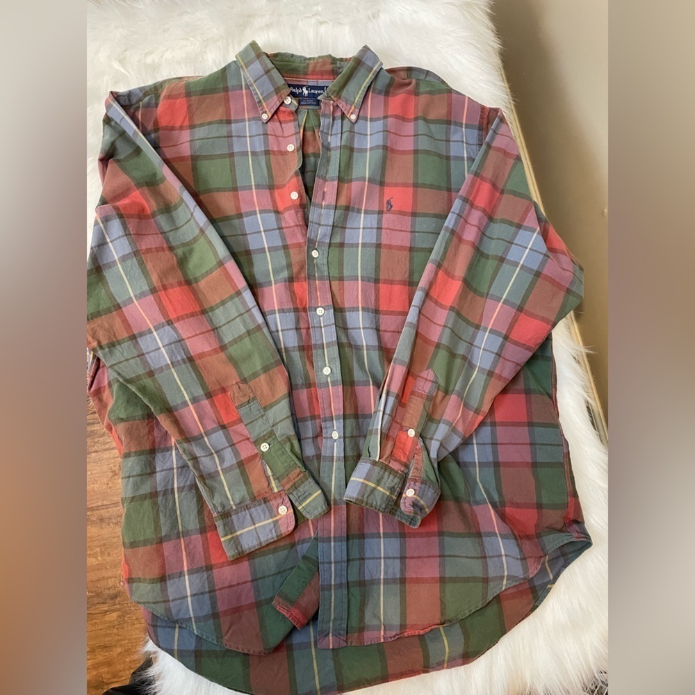 Polo Ralph Lauren Cotton Plaid Button Down XXL